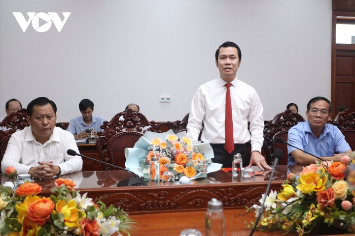 Ông Sơn phát biểu tại lễ công bố quyết định. (Ảnh: NQ)