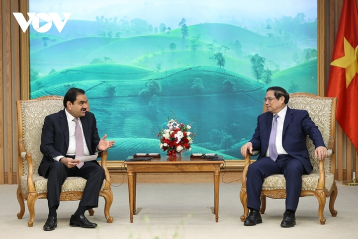Thủ tướng Phạm Minh Chính tiếp ông Gautam Adani, Chủ tịch Tập đoàn Adani - Tập đoàn kinh tế lớn nhất Ấn Độ.