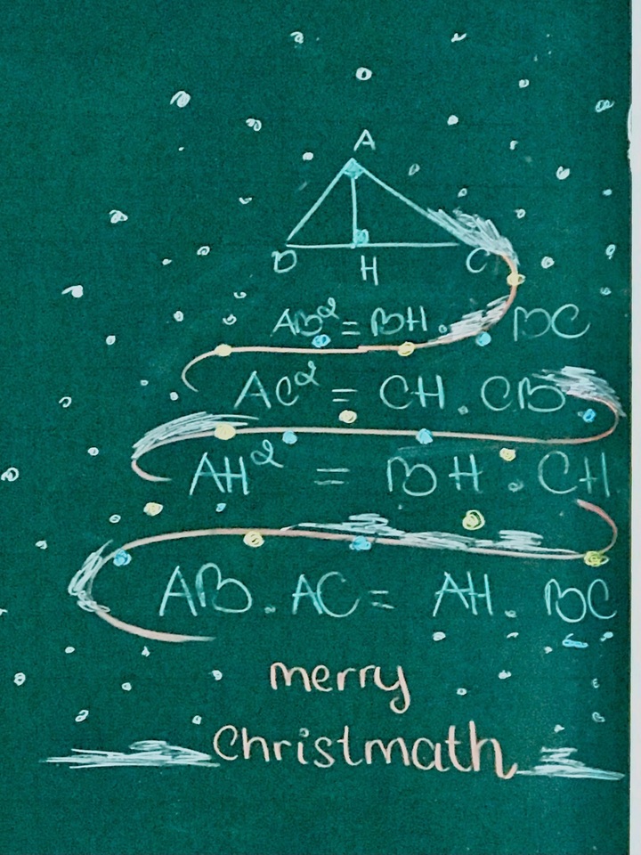 Độc đáo 'trend' làm cây thông Noel bằng công thức Toán, Lý, Hóa của giới trẻ - 1