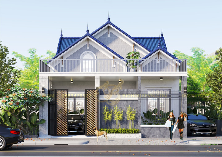Nhà cấp 4 mái lửng vừa đẹp vừa tăng diện tích sử dụng. (Ảnh: Big House)