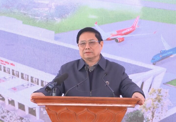 Thủ tướng Phạm Minh Chính phát biểu tại lễ khánh thành.