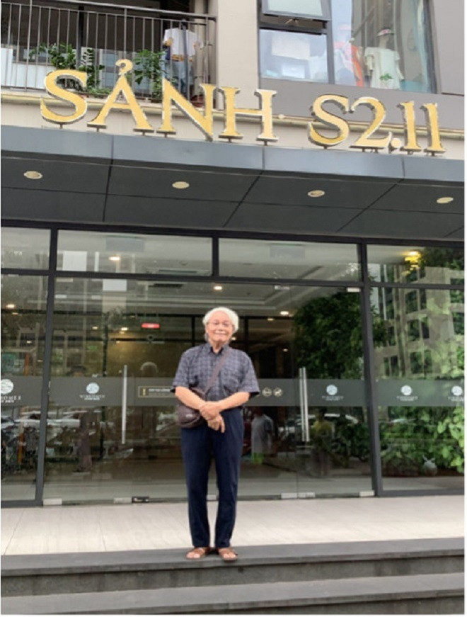 Ông Nguyễn Ngọc Chi - tác giả bài viết “Ở tuổi 75, tôi đã quyết định bỏ ‘mác’ dân phố cổ để tận hưởng cuộc sống của mình” - giải Nhì cuộc thi viết “Hành trình về phía Đông: Nhà mới, cuộc sống mới”. (Ảnh: NVCC)