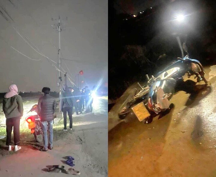 Hiện trường vụ tai nạn.