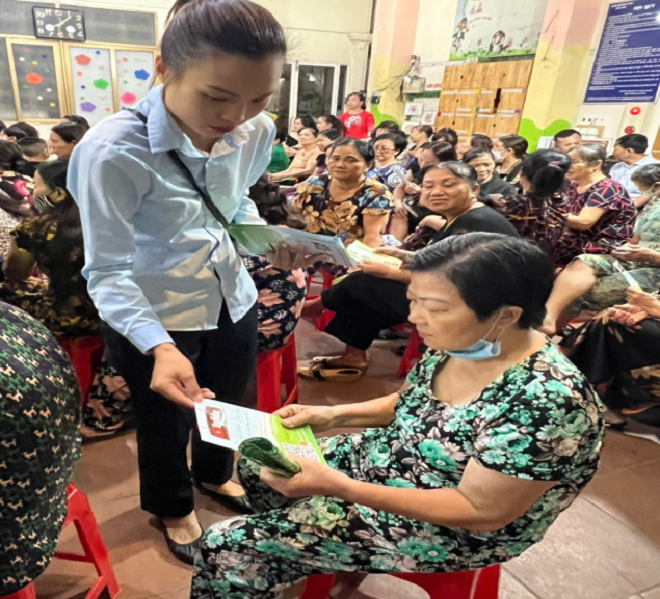 Phối hợp XNMT Lê Chân 3 tổ chức hội nghị tuyên truyền, hướng dẫn PLRTN và ra mắt mô hình tại TDP 05 -06 - 07 P. Dư Hàng Kênh.