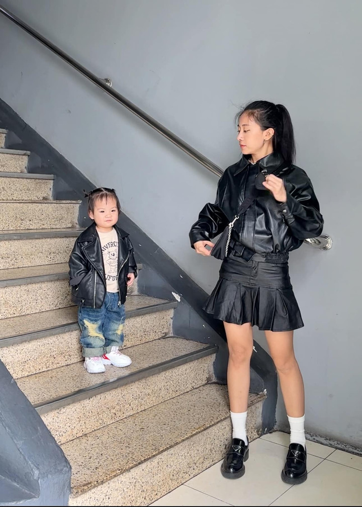 Mẹ Thương Hiền và bé Tệu. (Ảnh: Thương Hiền)