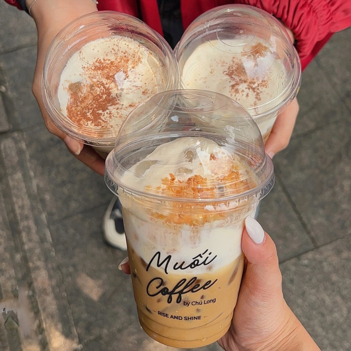 Món cà phê kem muối "thổi làn gió mới" cho cà phê truyền thống. (Ảnh: Quán cà phê)