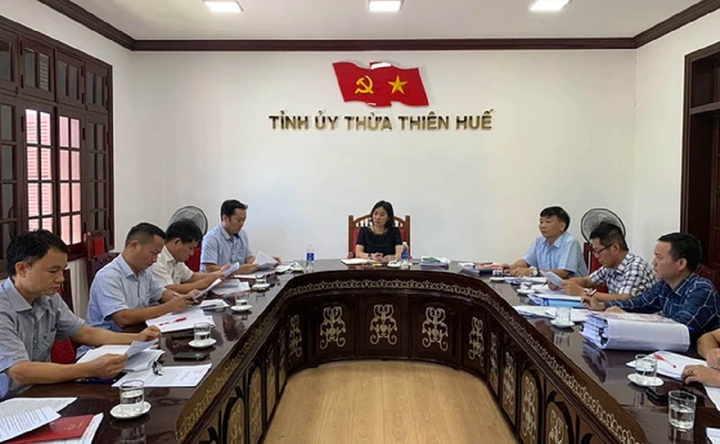 Kỳ họp thứ 34 của UBKT Tỉnh ủy Thừa Thiên - Huế. (Ảnh: Tinhuytthue.vn)