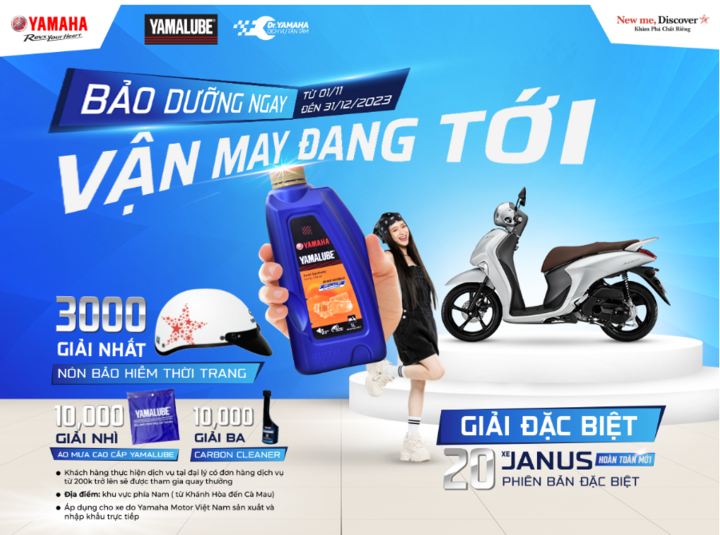 Yamaha Town còn tung nhiều khuyến mãi hấp dẫn nhân dịp cuối năm.