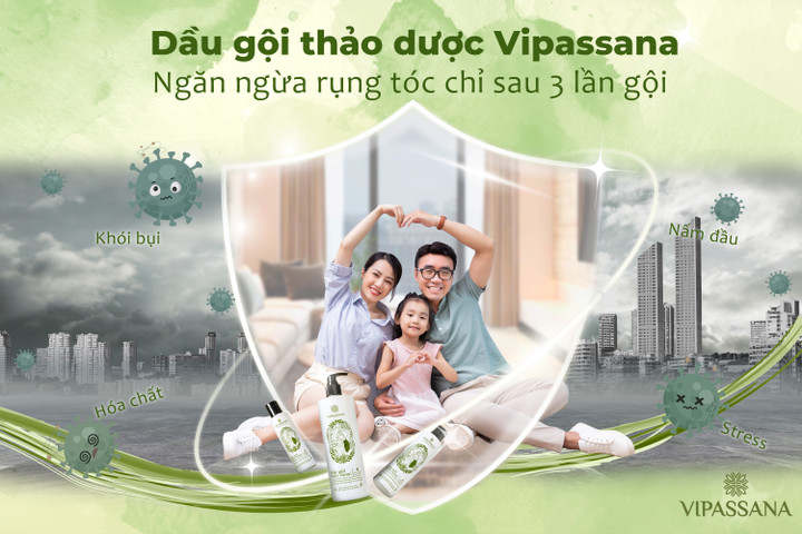Dầu gội thảo dược Vipassana ngăn ngừa rụng tóc chỉ sau 3 lần gội - 1