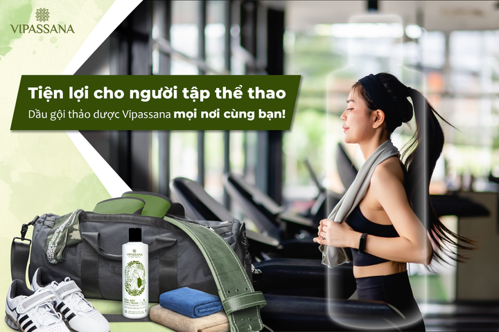 Dầu gội thảo dược Vipassana - Tiện lợi cho người tập thể thao - 1