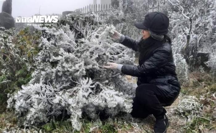 Tháng 12/2023, miền Bắc đón hai đợt không khí lạnh và được tăng cường thêm trong hai ngày, nhiều nơi xuất hiện băng giá, sương muối. (Ảnh minh hoạ)