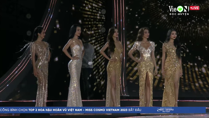 Top 5 chung cuộc của Hoa hậu Hoàn Vũ Việt Nam 2023.
