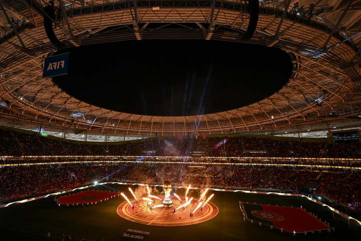 Sân Al Thumama cũng là địa điểm diễn ra các trận đấu tại World Cup 2022. Sức chứa của sân lên tới 44.000 chỗ ngồi. (Ảnh: Getty)