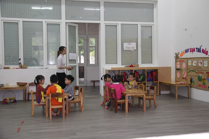 Con em công nhân, người lao động trong KCN Bảo Minh được chăm sóc chu đáo.