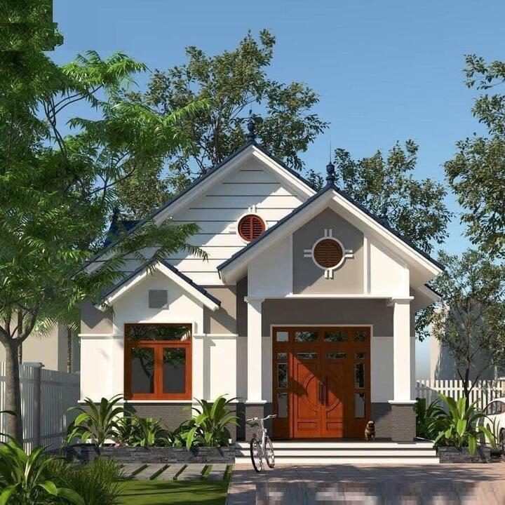 Nếu như các kiểu mái Thái cổ điển sẽ phải lợp ngói nung hay loại mái ngói bằng sứ, ngói màu SCG đắt đỏ, thì ở đây bạn nên thay bằng loại giá rẻ hơn. Ví dụ như loại ngói composite, ngói lợp dạng sóng, hay tôn giả ngói,…