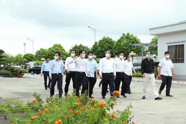 Lãnh đạo tỉnh Nam Định kiểm tra hoạt động tại KCN Bảo Minh.