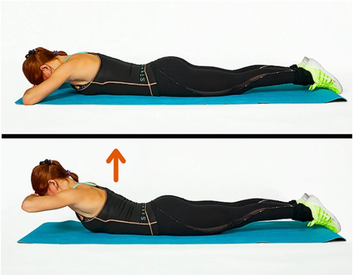 Bài luyện tác dụng nhiều lên vùng cơ vai, sườn lưng và eo.