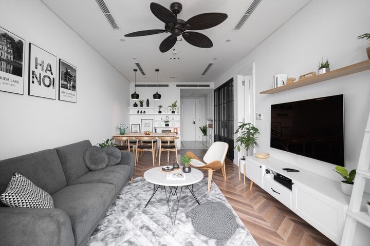 4 Mẫu thiết kế nội thất chung cư nhỏ đẹp dưới 60m2 cho vợ chồng trẻ | ROMAN