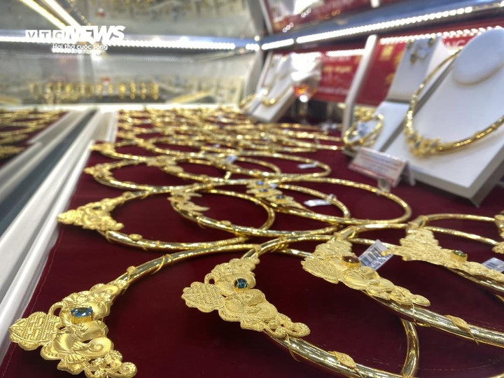 Giá vàng trong nước đang biến động thất thường. (Ảnh: Minh Đức).