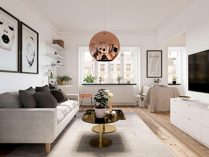 3 mẫu thiết kế nội thất chung cư đẹp cho căn hộ 70m2