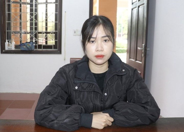 Bị can Trần Thị Lan Anh tại cơ quan điều tra.