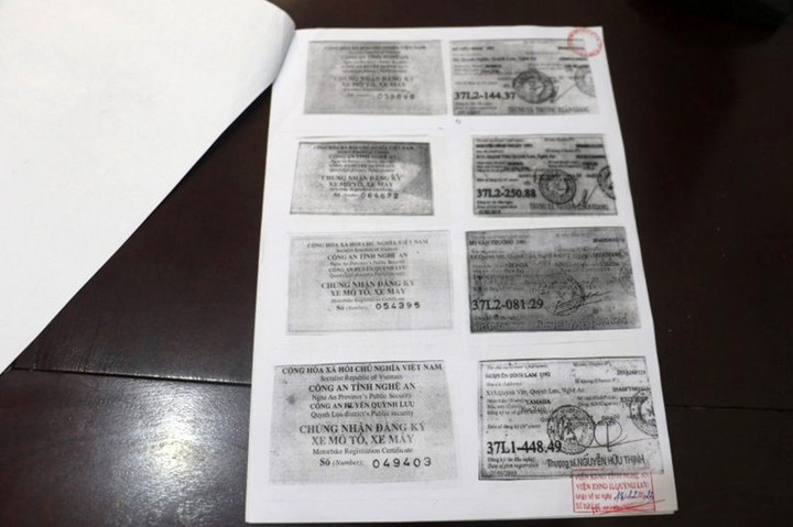 Tang vật trong chuyên án