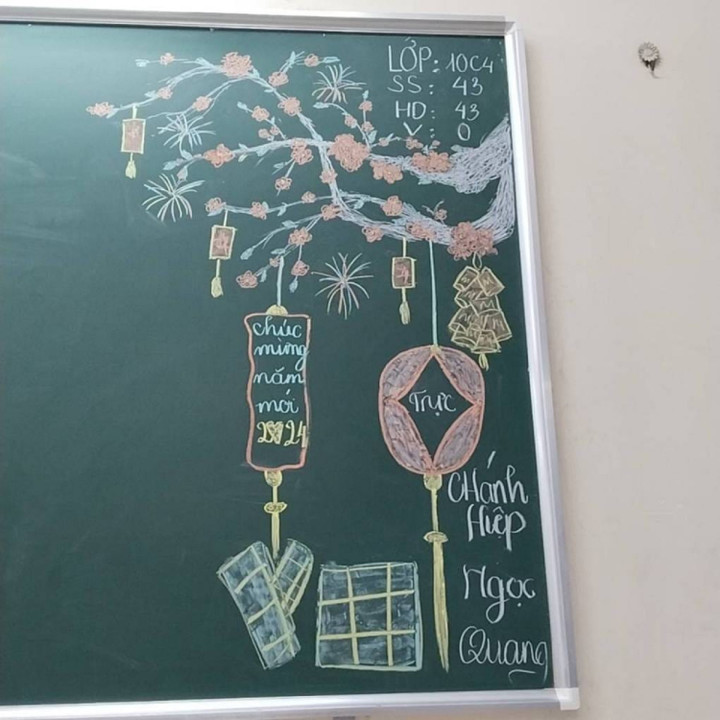 Một tác phẩm mừng năm mới Giáp Thìn 2024. (Ảnh: Bích Tuyền)