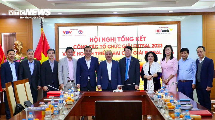 Hội nghị tổng kết công tác tổ chức các giải futsal 2023. (Ảnh: Thế Sơn)