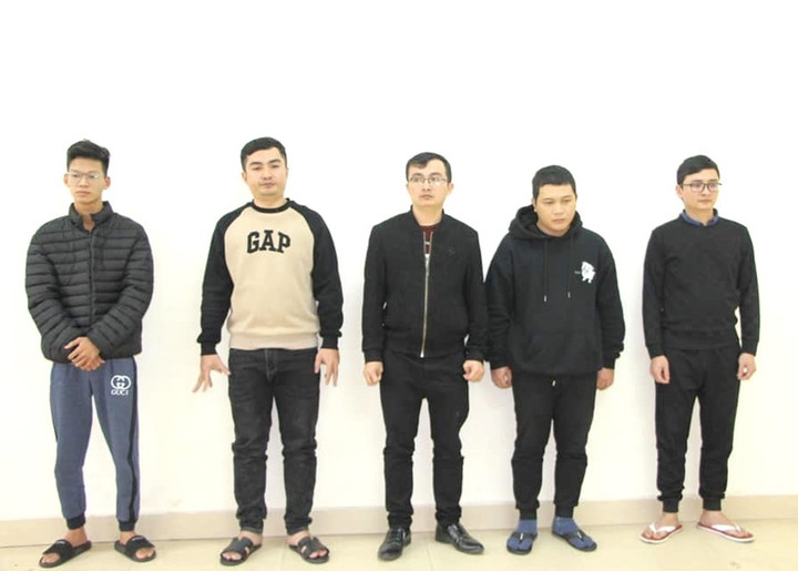 Các đối tượng bị bắt giữ