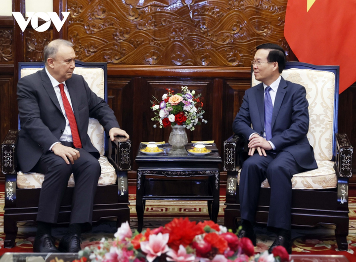 Chủ tịch nước Võ Văn Thưởng tiếp Đại sứ Peru, ông Augusto Morelli.