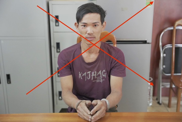Nguyễn Thanh Tâm tại cơ quan điều tra. (Ảnh Công an cung cấp)