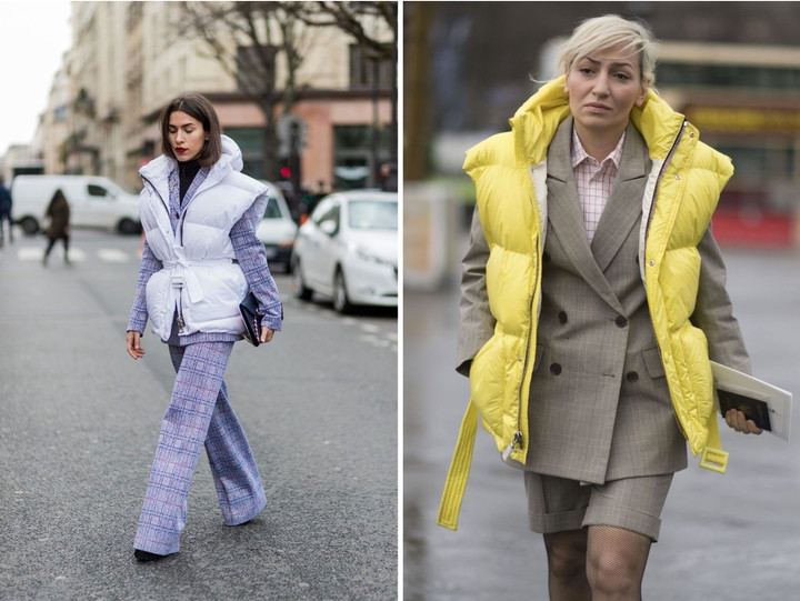 Áo phao gi-lê không chỉ giữ ấm mà còn rất thời trang.