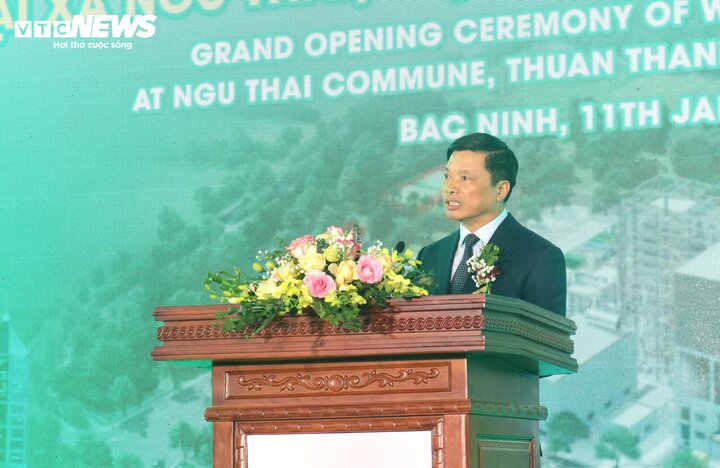 Ông Đào Quang Khải - Phó Chủ tịch UBND tỉnh Bắc Ninh phát biểu tại buổi lễ.
