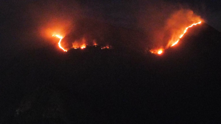 Đến 3h sáng 11/1, đám cháy nhờ mưa đã được khống chế, tự tắt hoàn toàn.