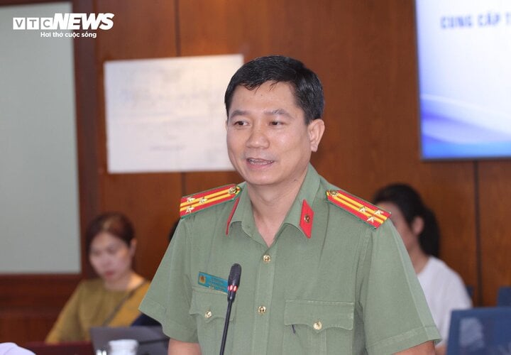 Thượng tá Lê Mạnh Hà, Phó phòng Tham mưu Công an TP.HCM. (Ảnh: Thành Nhân)