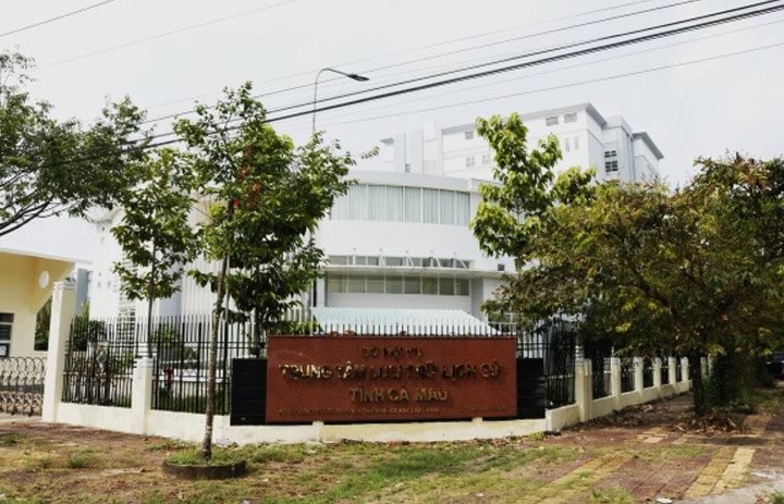 Trụ sở Trung tâm Lưu trữ Cà Mau.