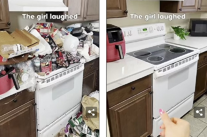 Căn bếp được "thay áo mới" khi có bàn tay của Auri. (Ảnh: Walesonline)