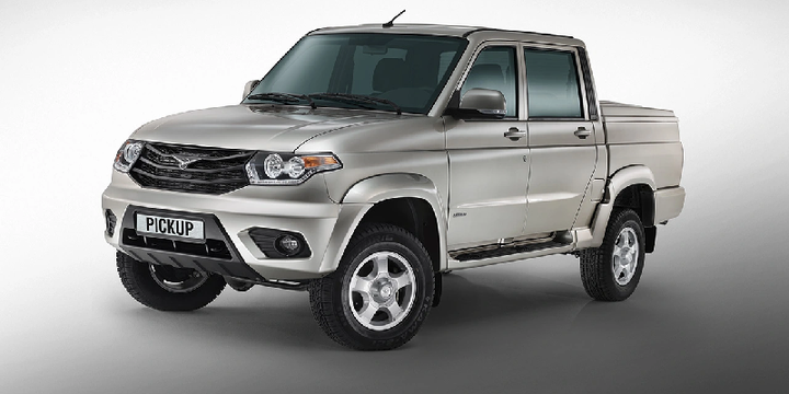 UAZ Pickup Limited là một mẫu bán tải cỡ nhỏ được sản xuất bởi hãng xe Nga UAZ. (Ảnh: AutoPro)