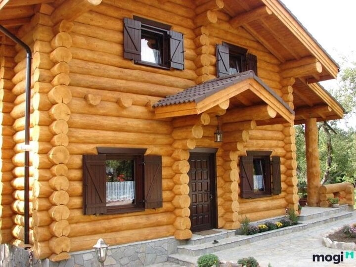 Mẫu thiết kế nhà gỗ 3 gian hiện đại