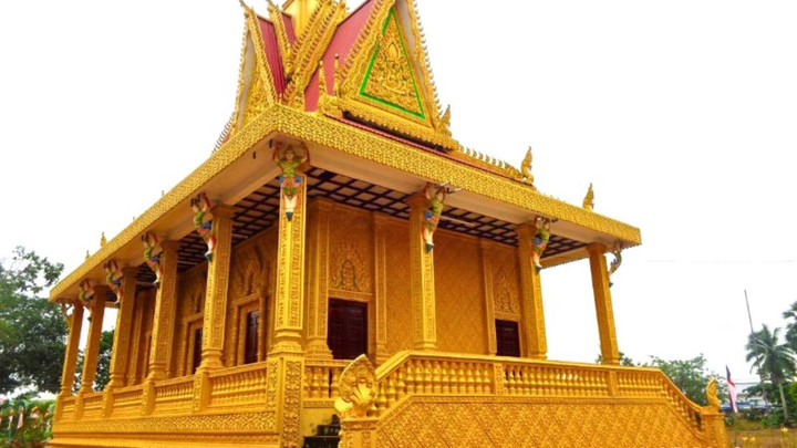 Di tích Chùa Xẻo Cạn. (Ảnh: Bachhoaxanh)