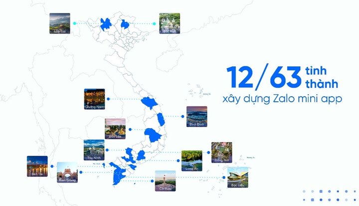 12 tỉnh thành xây dựng Zalo mini app, đồng nghĩa 10 triệu người dùng Zalo của các địa phương này đã dễ dàng tiếp cận chính quyền chỉ với một “ứng dụng nhỏ” trên nền tảng Zalo.