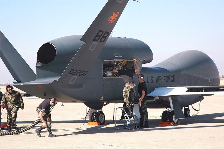 US UAV RQ-4 Global Hawk.