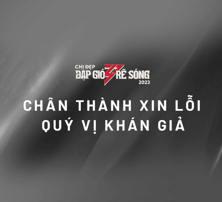 NSX chương trình gửi lời xin lỗi tới khán giả.