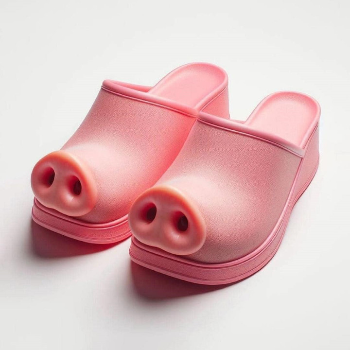 Đôi dép hình chú lợn đáng yêu.