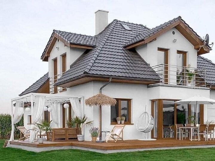 Ngôi nhà 2 tầng mang phong cách Bắc Âu với đầy đủ tiện ích. (Ảnh: Vinavic)