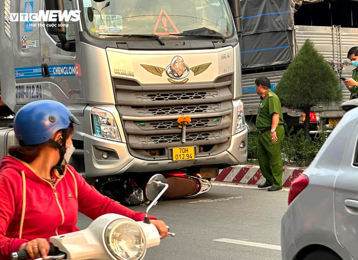 Hiện trường vụ tai nạn.