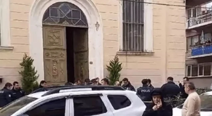 Hiện trường vụ tấn công nhà thờ. (Nguồn: hurriyetdailynews)