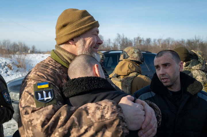 Cuộc trao đổi tù binh diễn ra sau vụ máy bay vận tải quân sự Il-76 của Nga bị bắn rơi. (Ảnh: X - Twitter)
