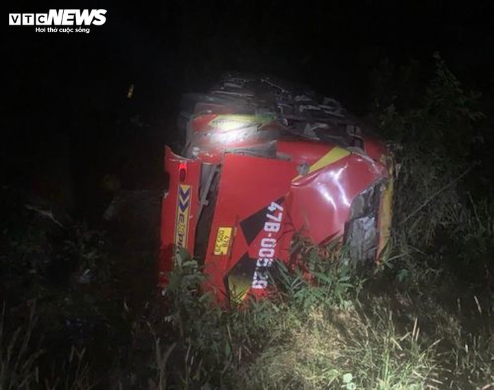 Hiện trường vụ tai nạn.