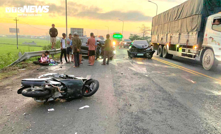 Hiện trường vụ tai nạn.